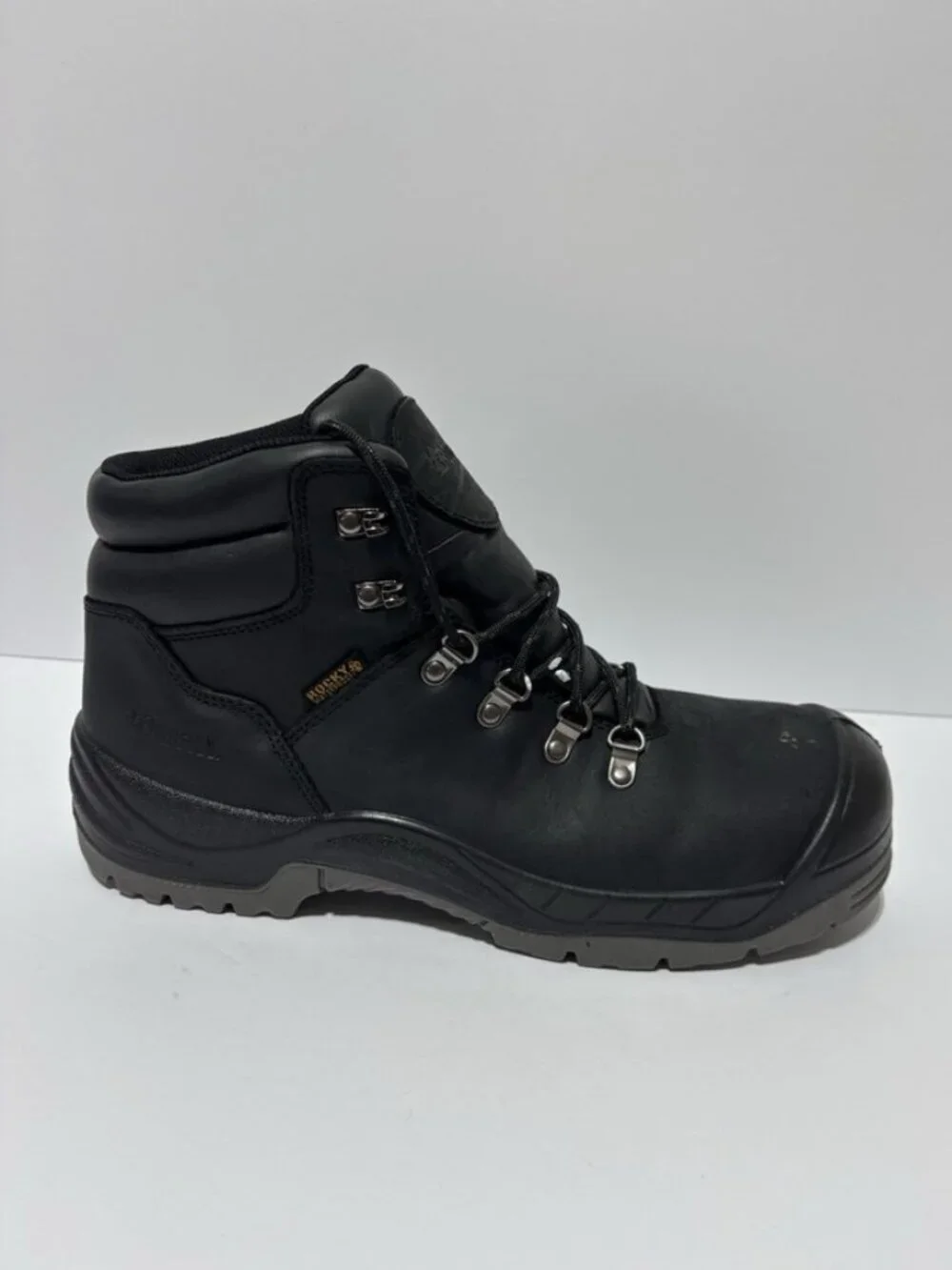 Rocky Men’s Worksmart Black Composite Toe Work Boots, Size 11 M
